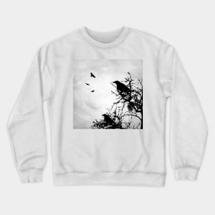 Design 43 crow silhouette Crewneck Sweatshirt